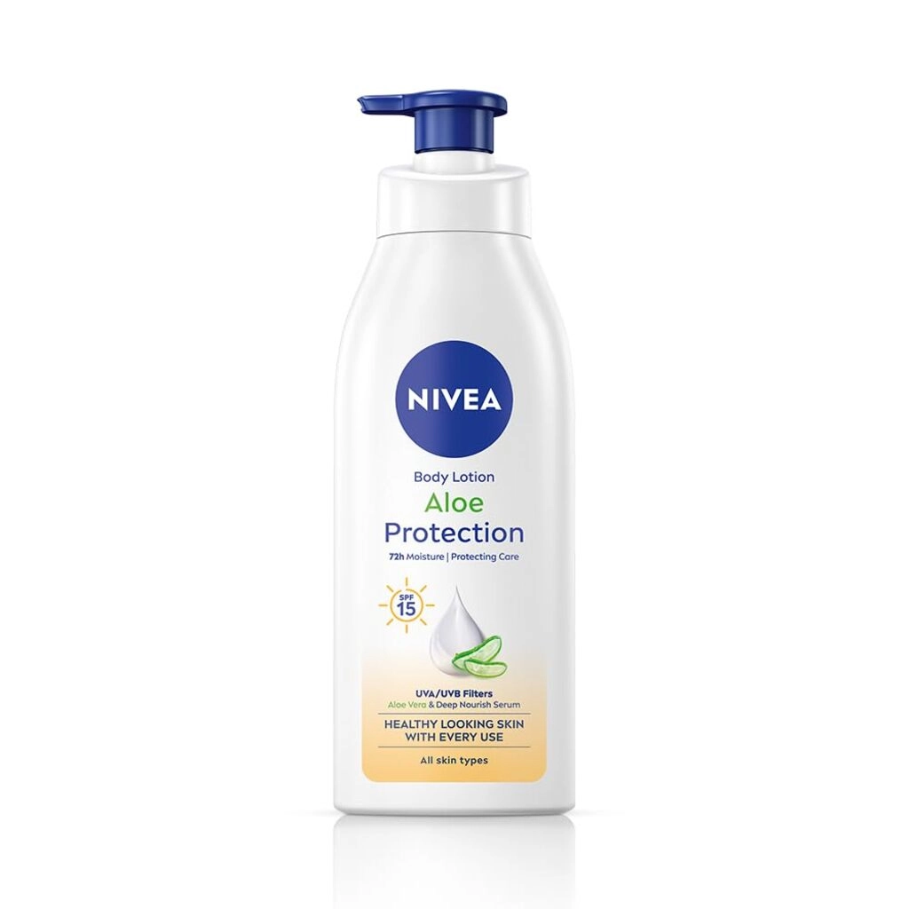 NIVEA Aloe Protection Body Lotion SPF 15 Aloe Vera Extracts