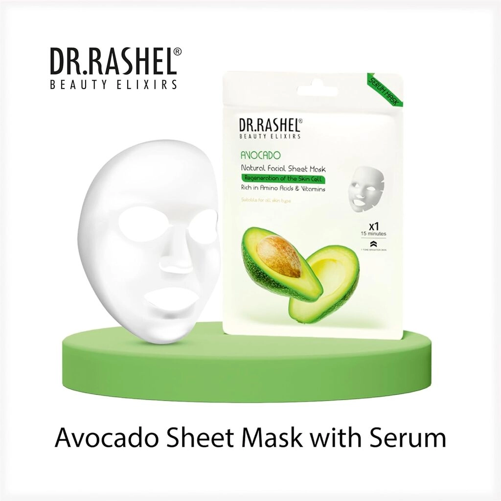 DR.RASHEL Avocado Face Sheet Mask With Serum