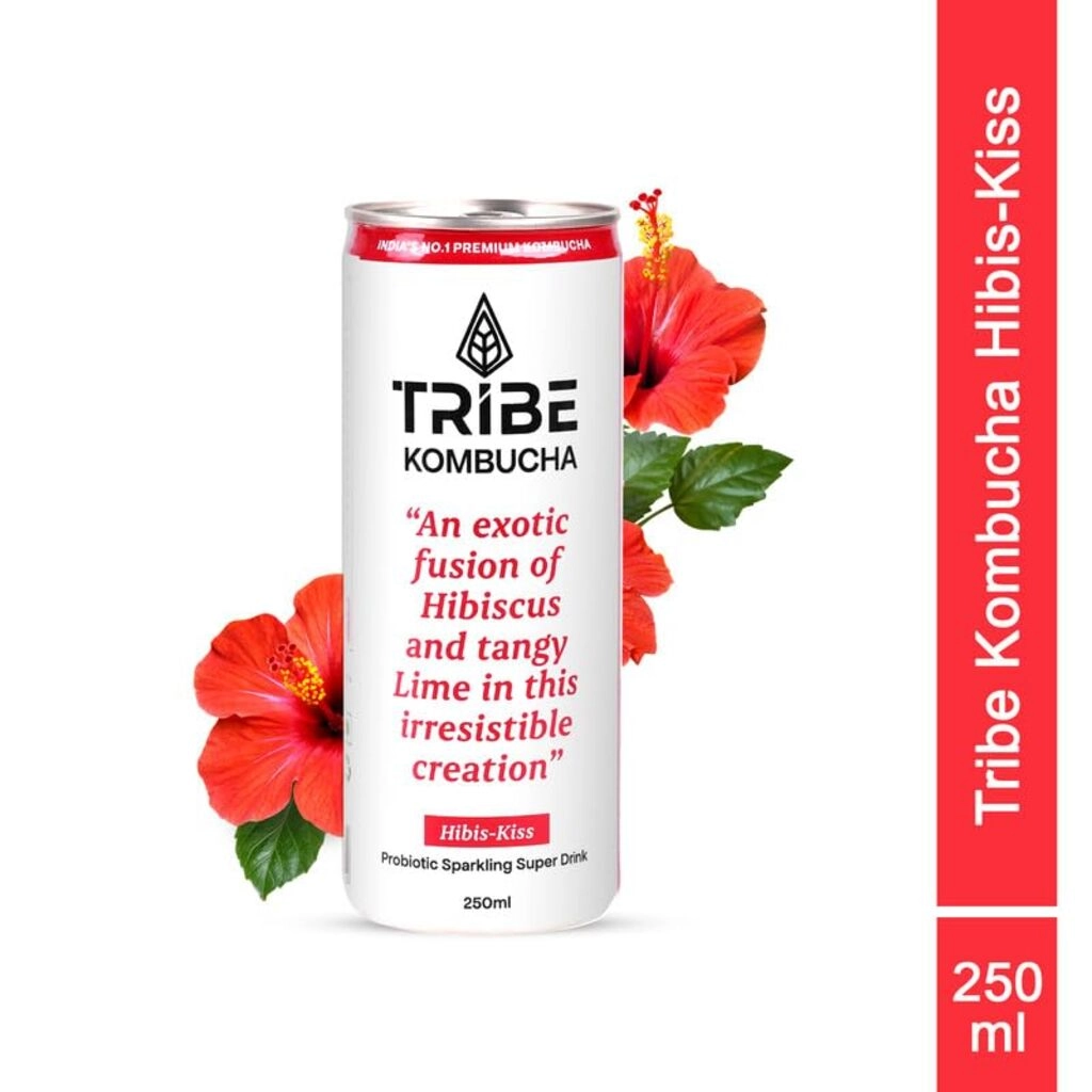 Tribe Hibis-Kiss Kombucha Probiotic Sparkling Super Drink