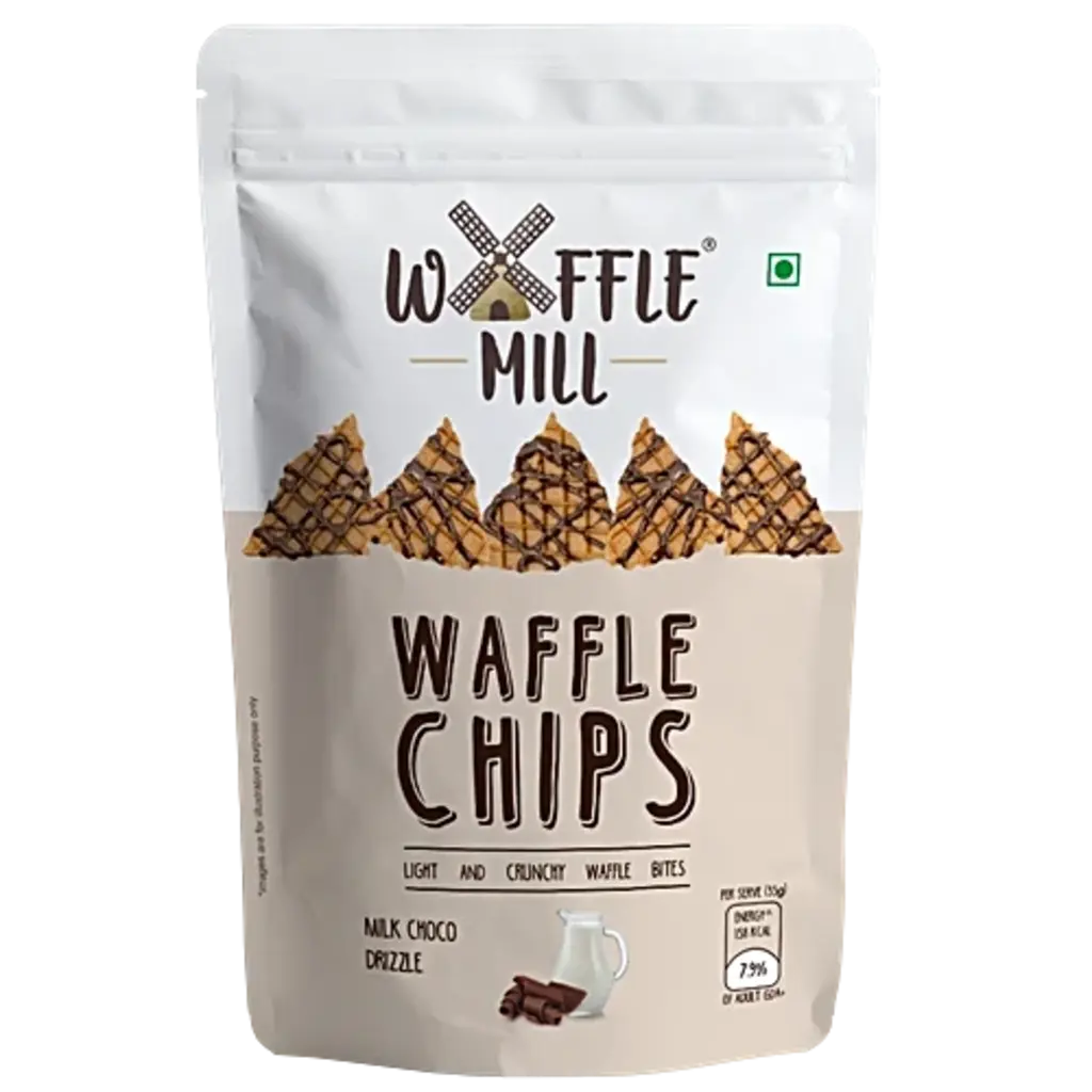 Waffle Mill Waffle Chips - Milk Choco Drizzle