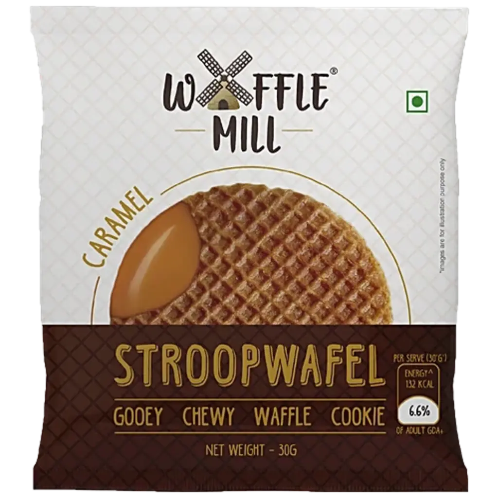 Waffle Mill Stroopwafel Waffle Cookie - Caramel
