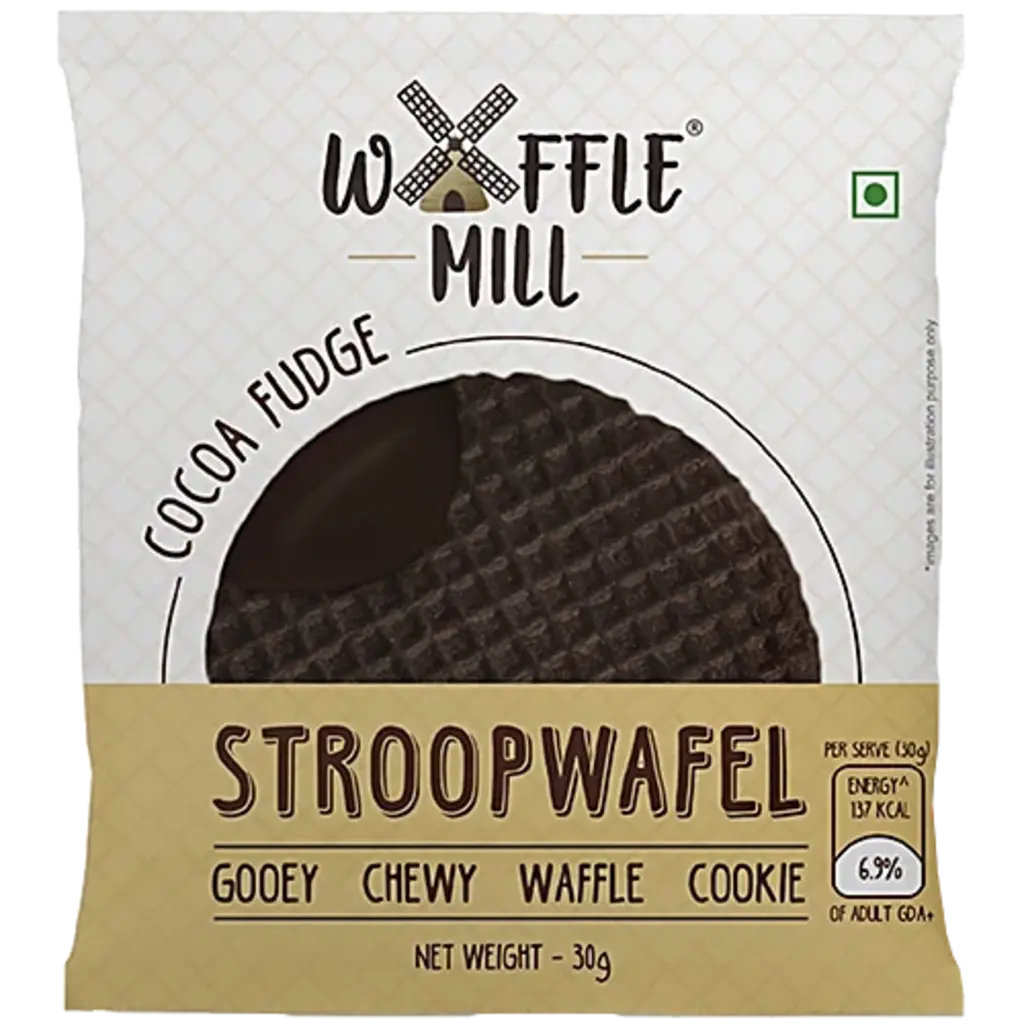 Waffle Mill Stroopwafel Waffle Cookie - Cocoa Fudge
