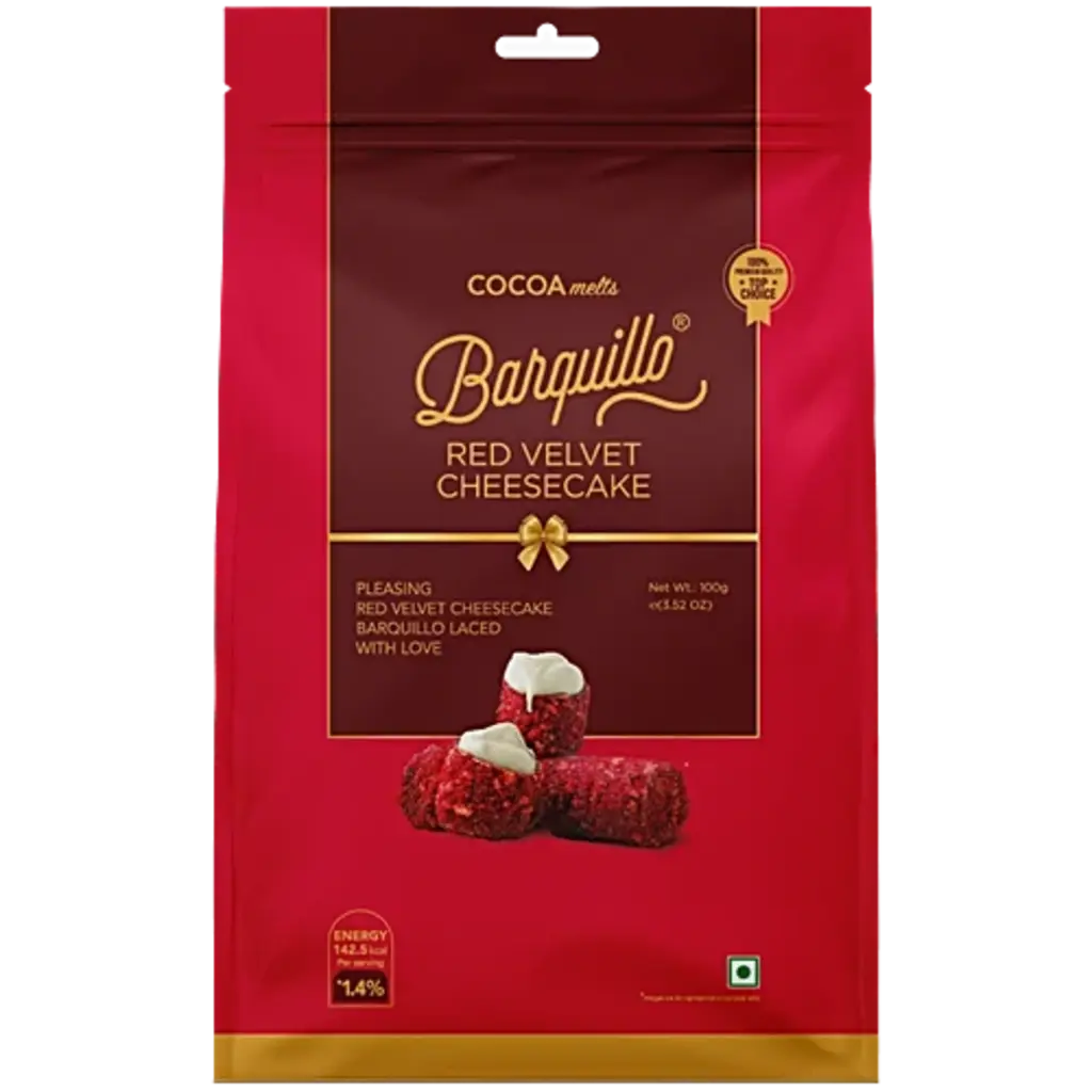 Barquillo Cocoa Melts Red Velvet Cheesecake