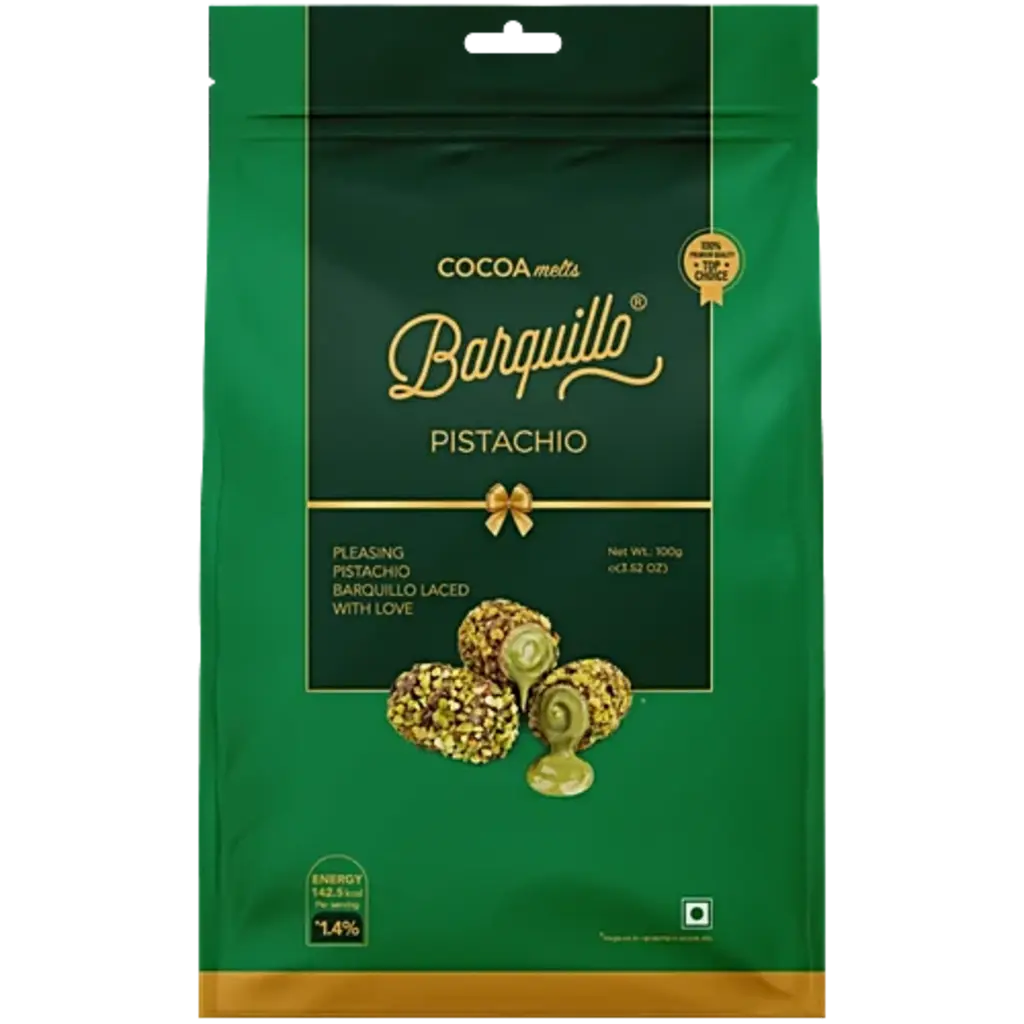 Barquillo Cocoa Melts Pistachio
