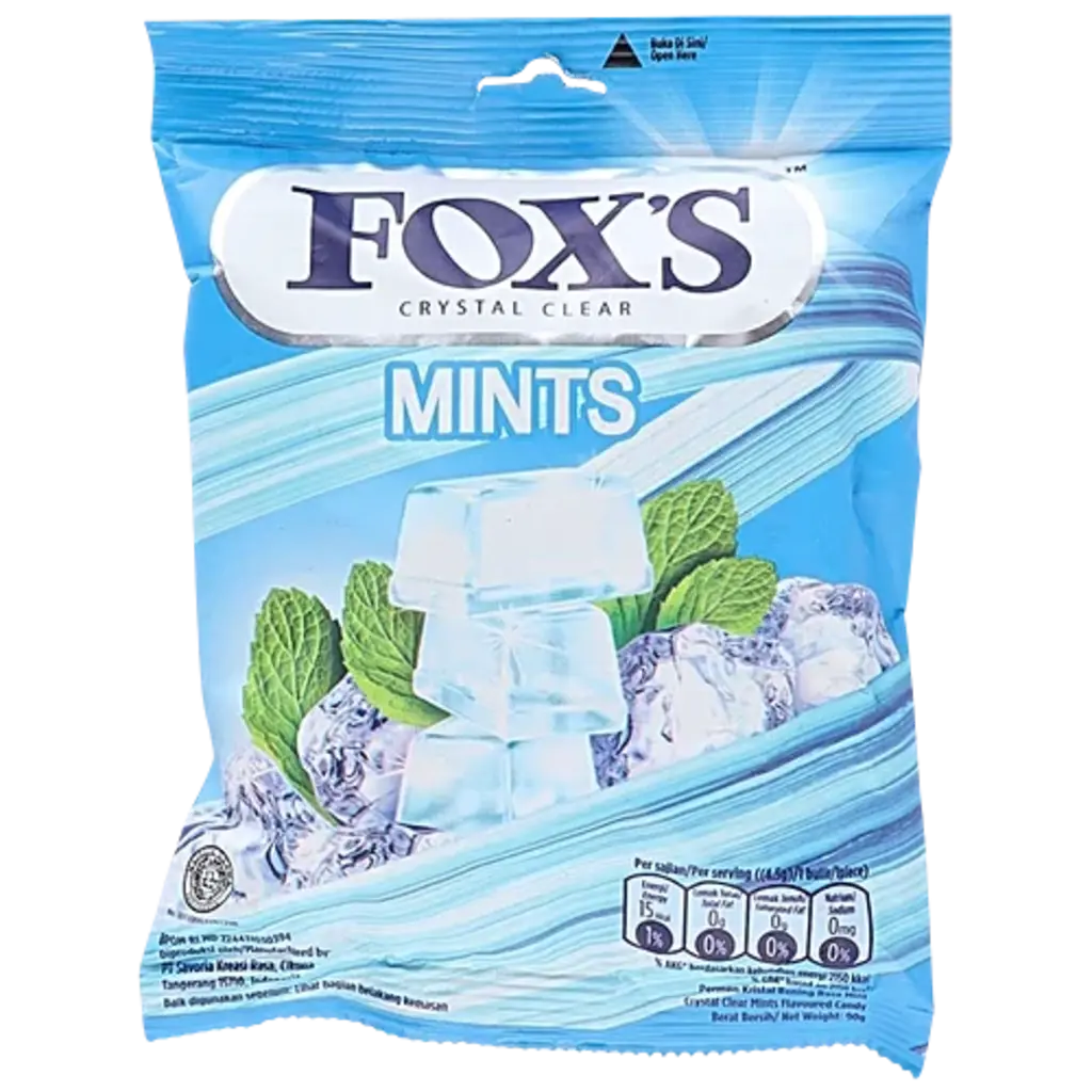 Fox'S Crystal Clear Candy - Mint Flavour