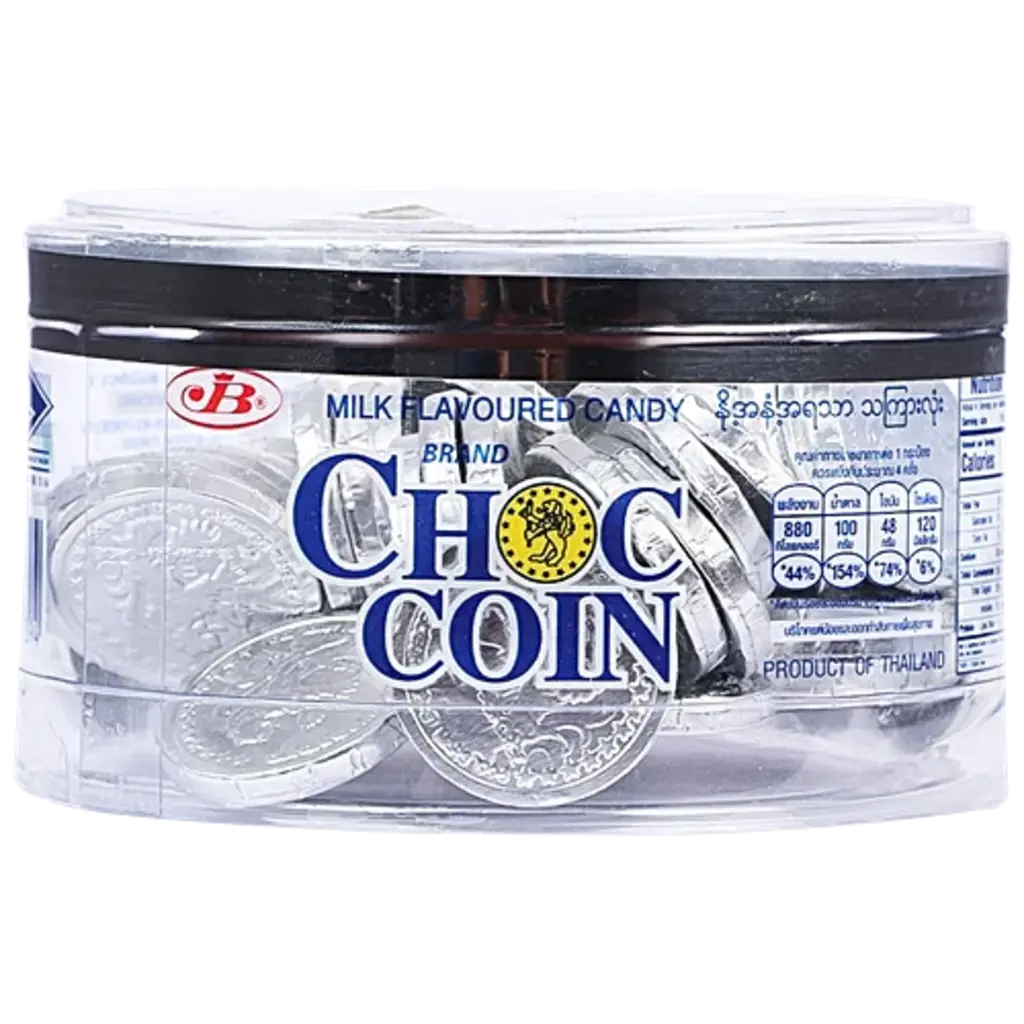 Choc Coin Silver Candy - Milk Flavoured