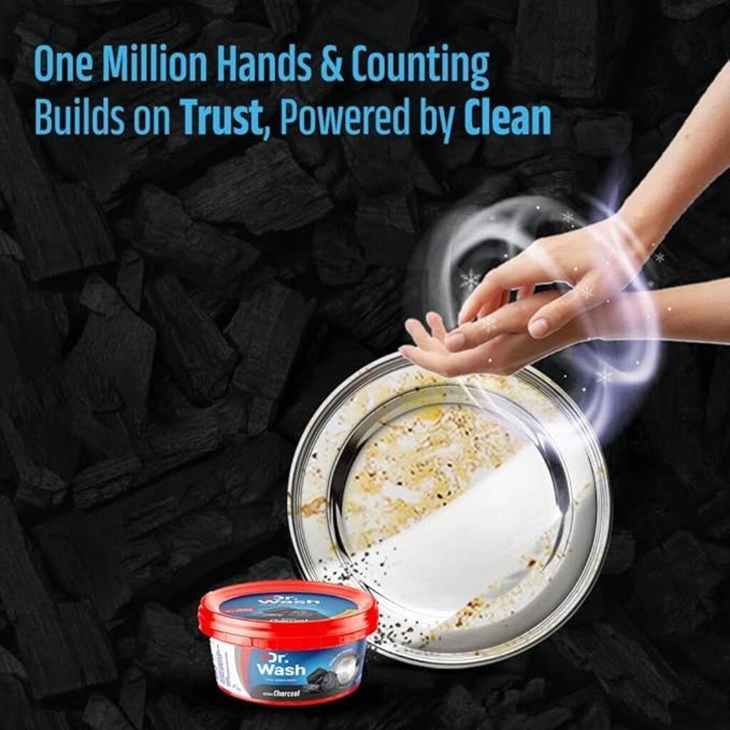 Dr. Wash Active Charcoal Dishwash Powder 700 G