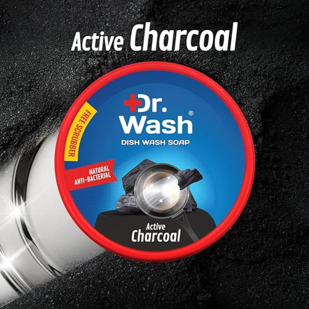 Dr. Wash Active Charcoal Dishwash Powder 700 G