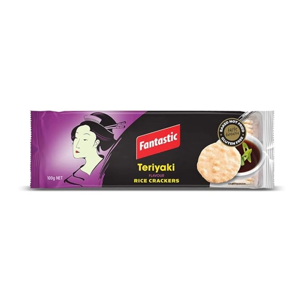 Fantastic Rice Crackers Teriyaki Flavoured