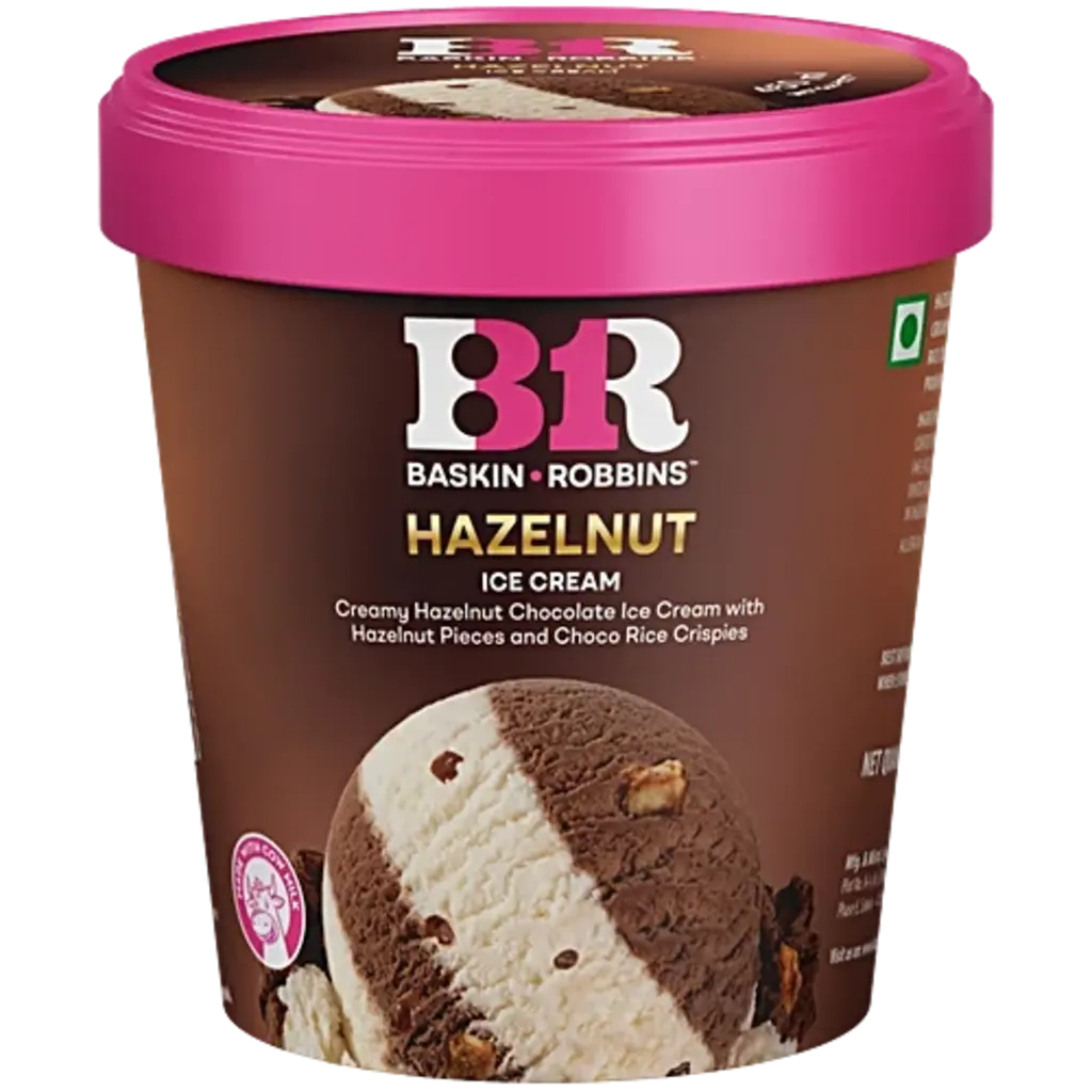 Baskin Robbins Hazelnut Rocher Ice Cream