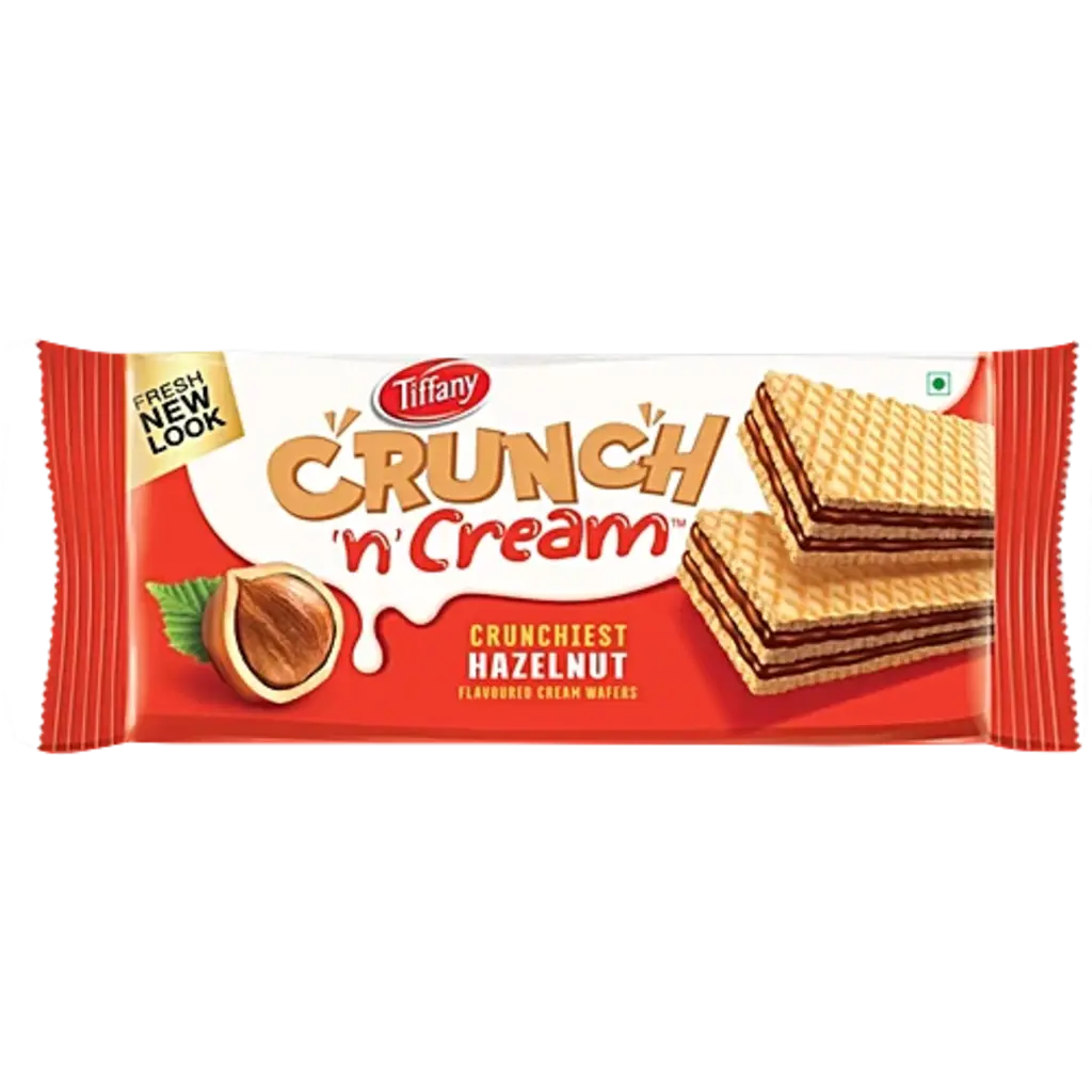 Tiffany Cream Wafers Crunch n Cream Crunchiest Hazelnut Flavored