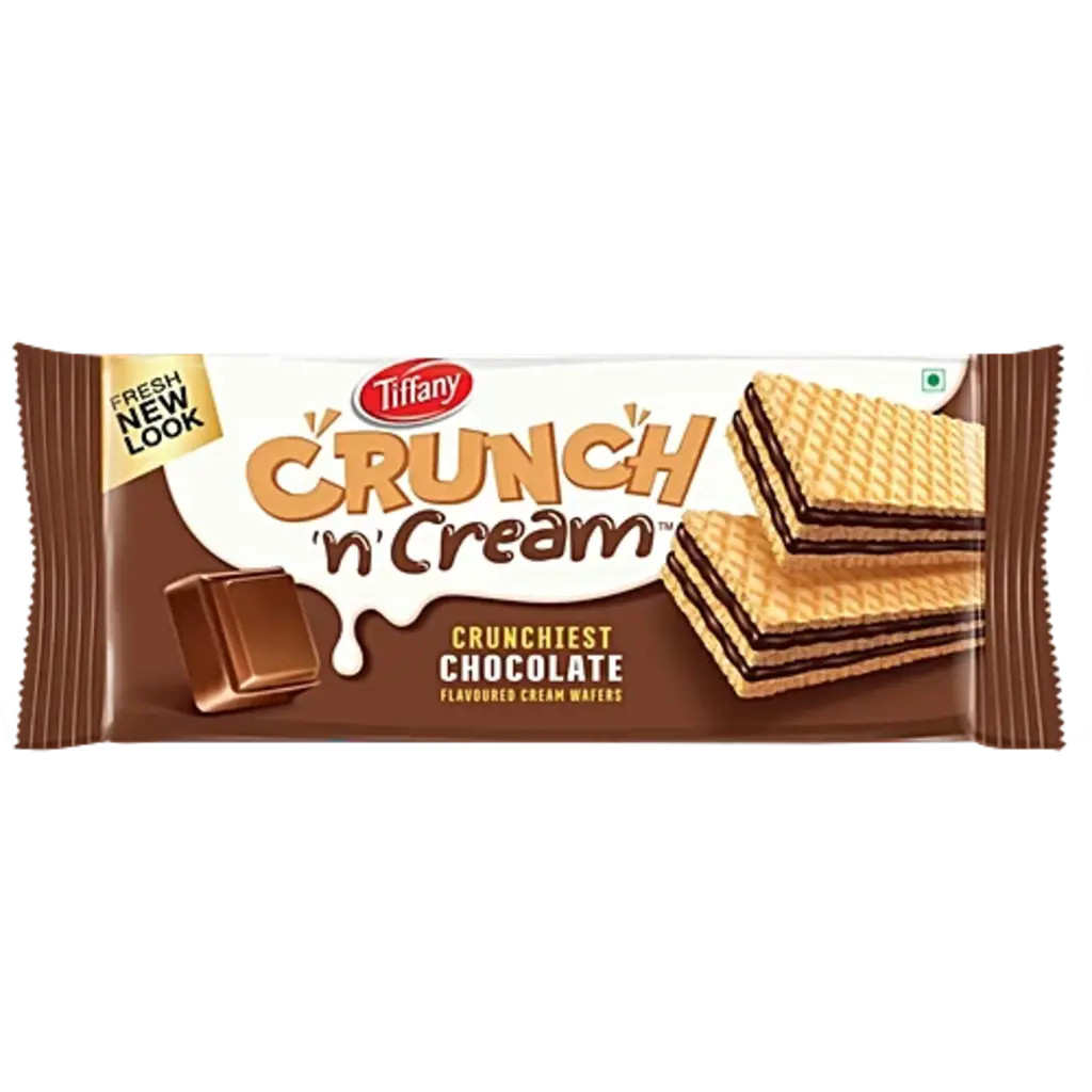 Tiffany Crunch n Cream Chocolate Flavoured Cream Wafers