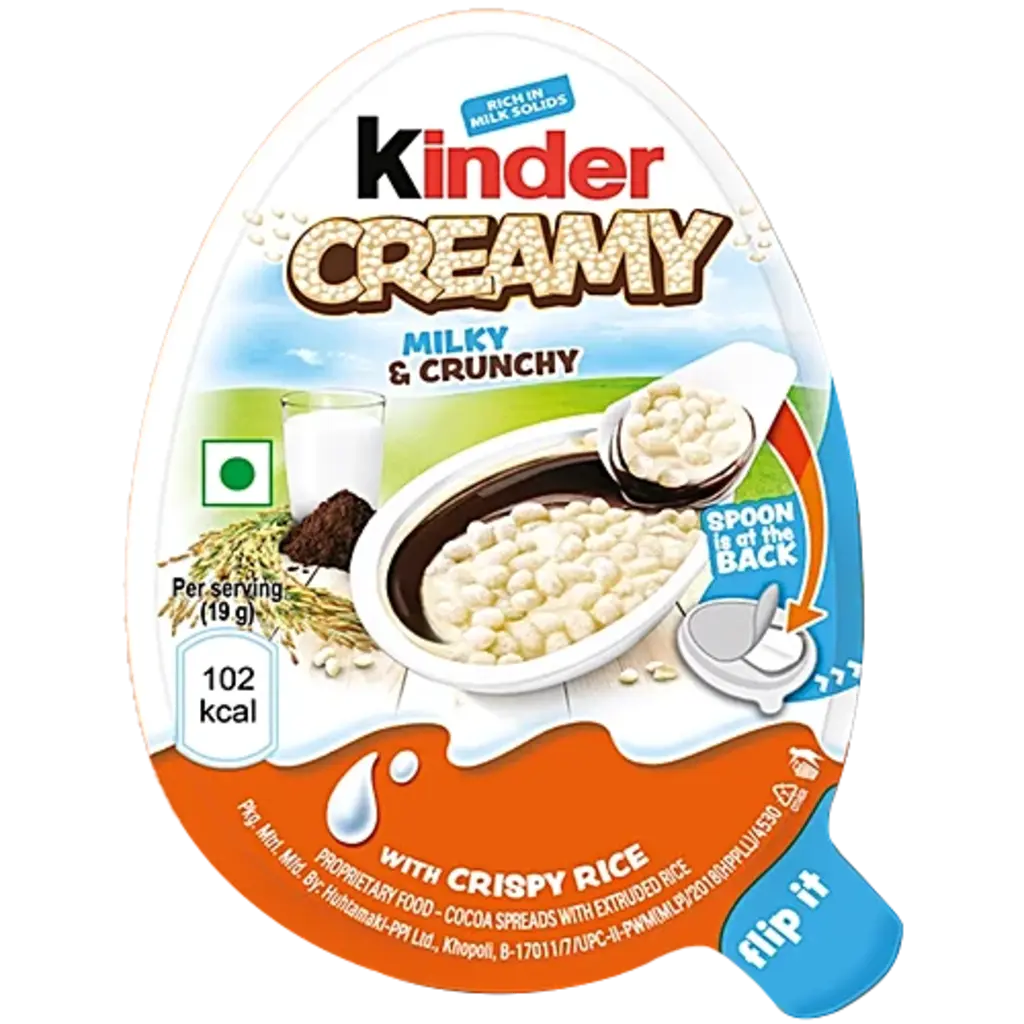 Kinder Creamy Milky & Crunchy With Crispy Rice