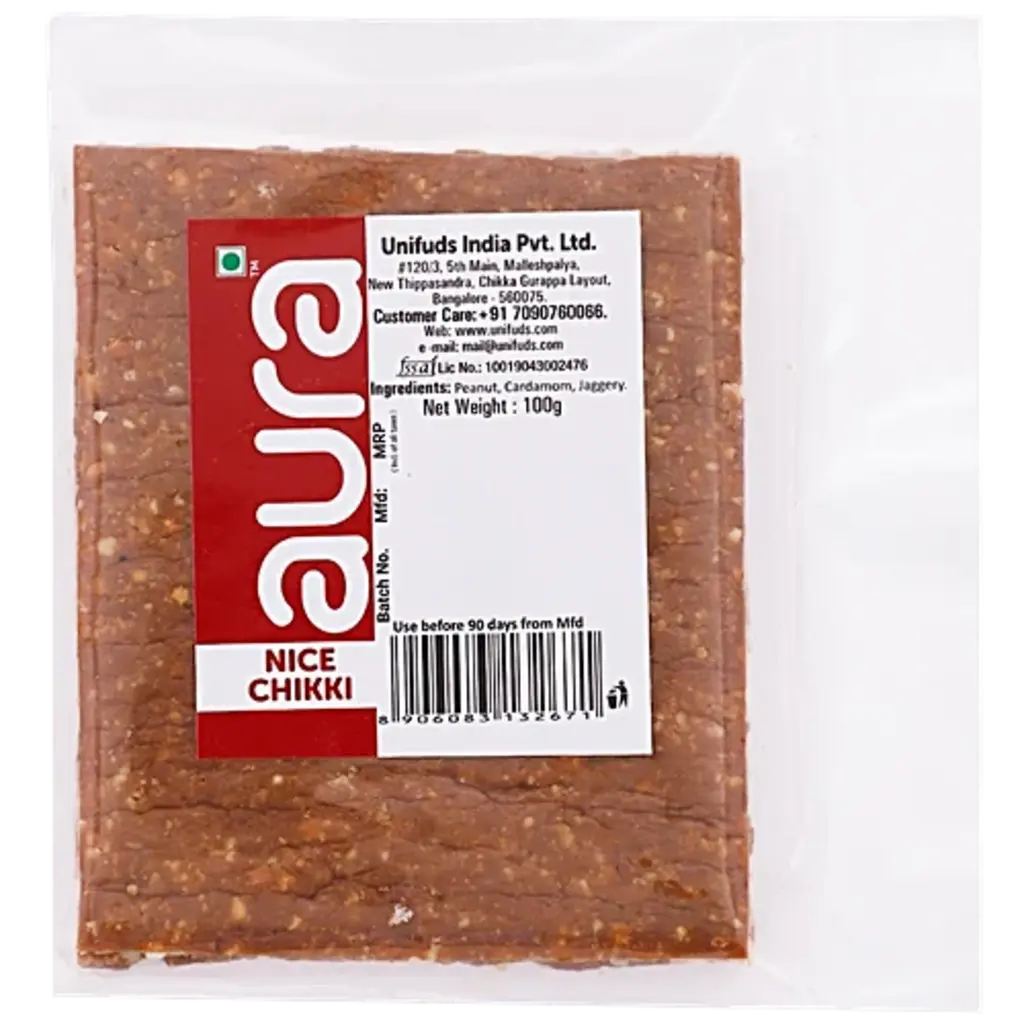 Aura Nice Chikki Crushed Peanut