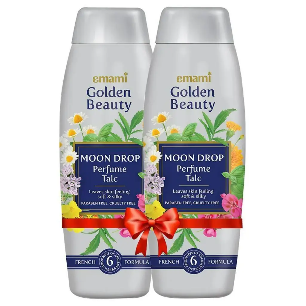 Emami Golden Beauty Moon Drop Perfume Talc