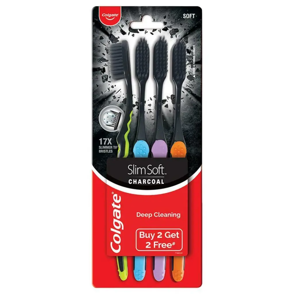 Colgate SlimSoft Charcoal Soft Toothbrush