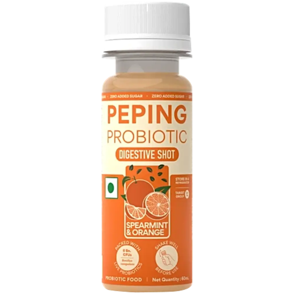 Peping Spearmint & Orange Probiotic Digestive Shot