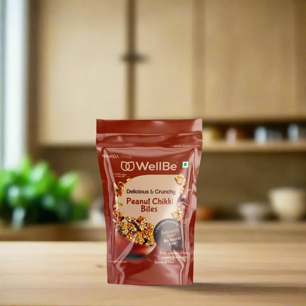 WellBe Peanut Chikki bites 135g