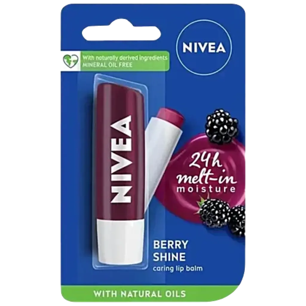 Nivea Caring Lip Balm Berry Shine