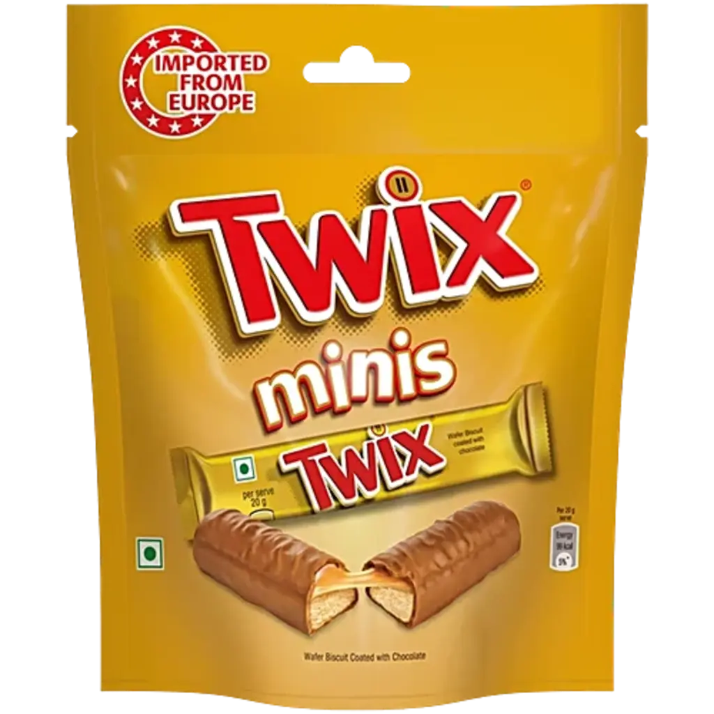 Twix Minis Cookie Caramel Chocolate Pack