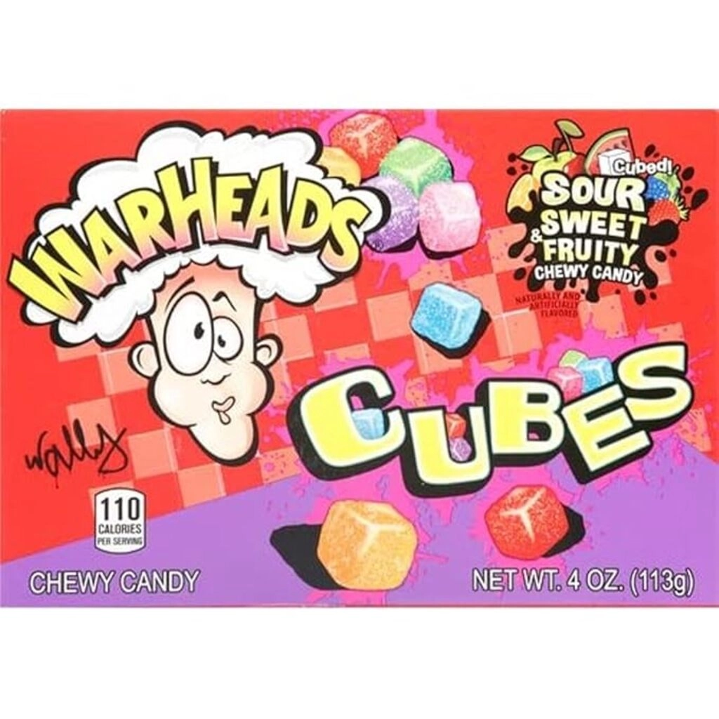 Warhead Mildly Sour Wildly Sweet Chewy Cubes Pouch