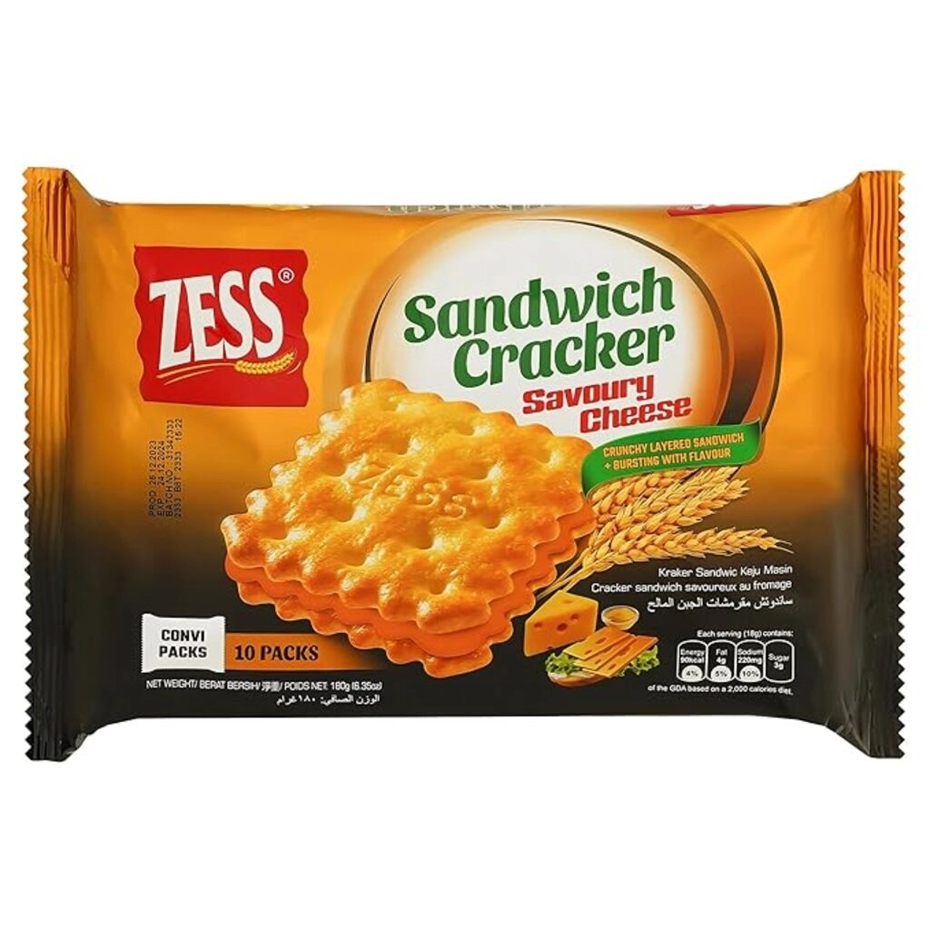 Zess Savoury Cheese Sandwich Cracker
