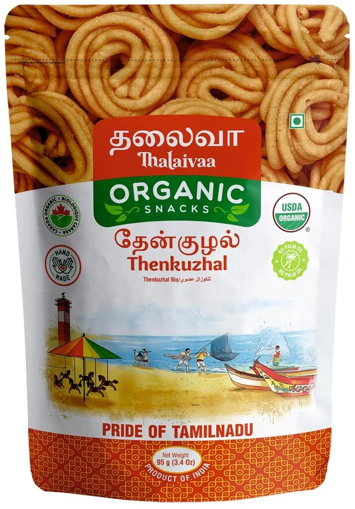 Thalaiva Snacks Organic Thenkuzhal