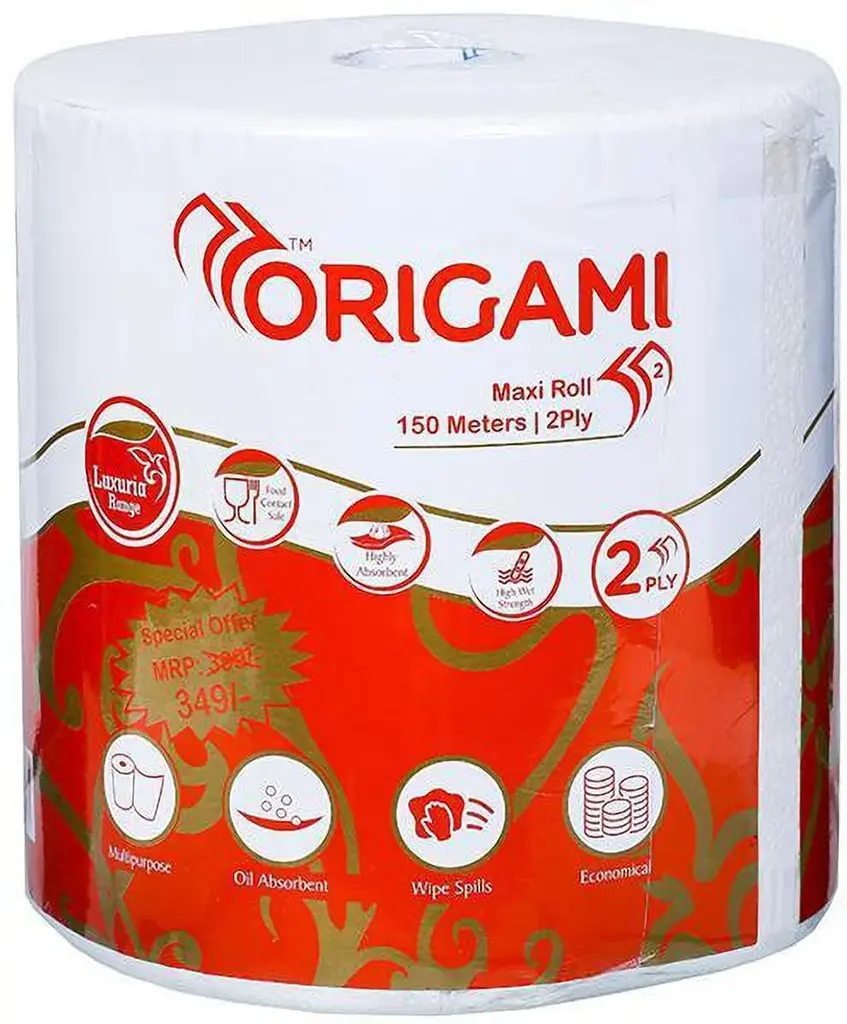 Origami Luxuria Range Maxi Roll - 2 Ply (20cm x 150m)