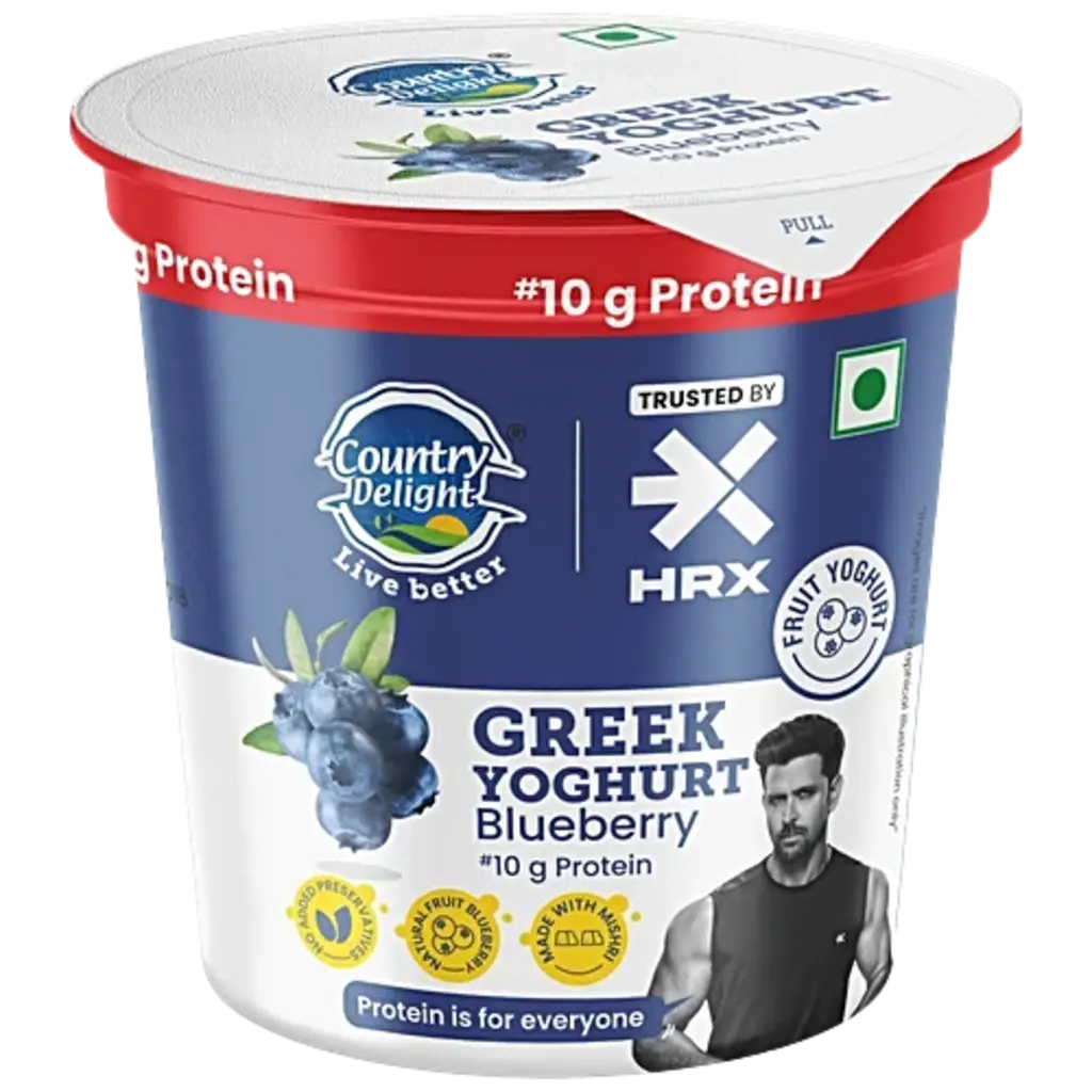 Country Delight 10g Protein Blueberrey Greek Yoghurt