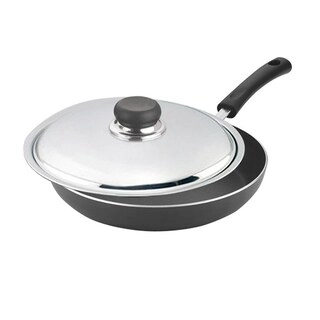 Vinod Hard Anodised Black Pearl Deep Fry Pan With Lid HADFP