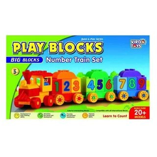 Virgo Toys Play Blocks Number Train Set