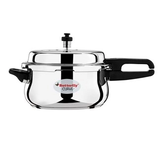 Butterfly Pressure Cooker Stainless Steel Curve Handi