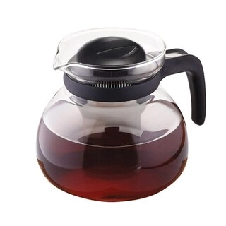 Borosil Microwave Carafe With Strainer Black