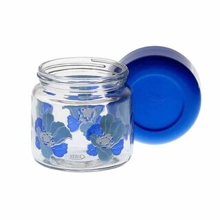 Yera Glass Jar Round Printed Jr
