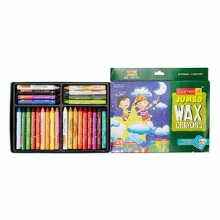 Camel Wax Crayons 24 Shades Jumbo 4523520