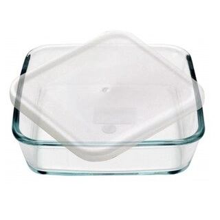 Borosil Square Cake Dish With Plastic Lid