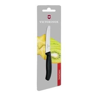 Victorinox Knife Wavy Edge Black 6.7833