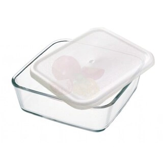 Borosil Square Cake Dish With Plastic Lid