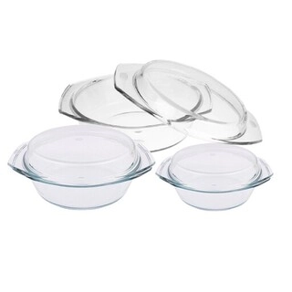 Borosil Casserole Round Set 3