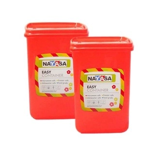 Nayasa Plastic Easy Funk Container 22 Set Set of 2