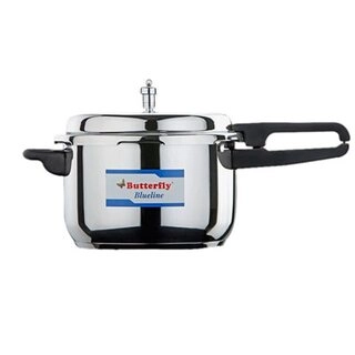 Butterfly Pressure Cooker Stainless Steel Blue Line