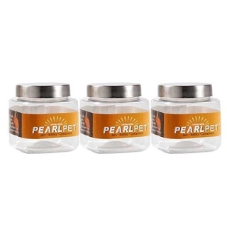 Pearl Pet Jar Crystal 3Pcs Set