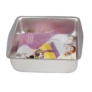 Rolex Aluminium Cake Mould Square Deep 20x20