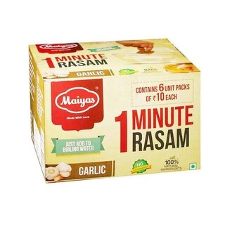 Maiyas 1 Minute Rasam Cubes Garlic 20g X 4Nos