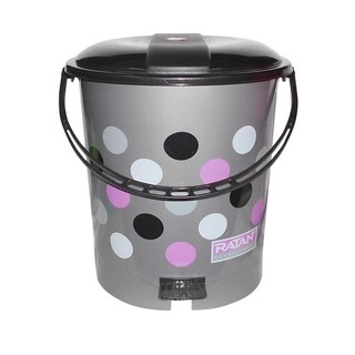 Ratan Plastic Pedal Bin Bon Bon Printed 12081P