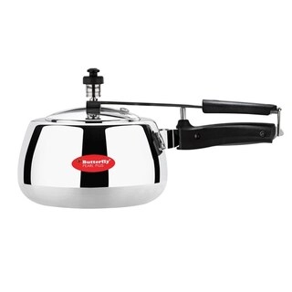 Butterfly Pressure Cooker Aluminium Pearl Plus Inner Lid