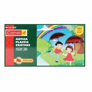 Camel Plastic Crayons 24 Shades 4433543 Extra Long