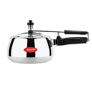 Butterfly Pressure Cooker Aluminium Pearl Plus Inner Lid