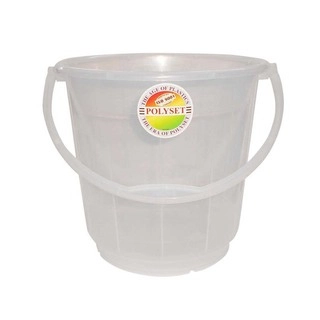 Polyset Bucket Transparent Plastic Handle 161