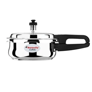 Butterfly Pressure Cooker Stainless Steel Curve Handi